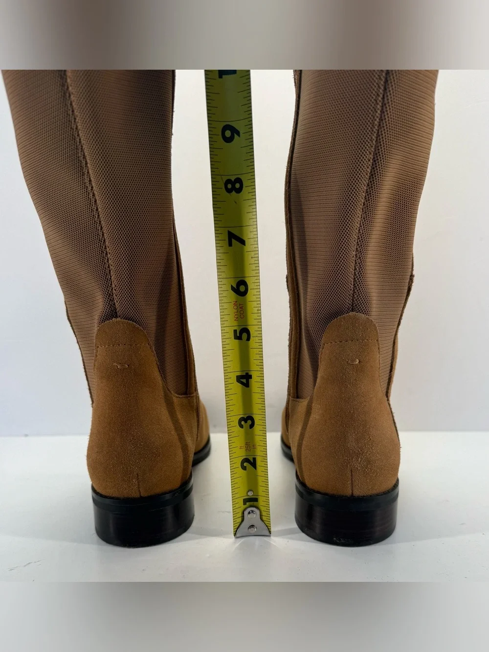 Cole Haan Isabelle Tall Suede Over-the-Knee Boots in Chestnut size 7